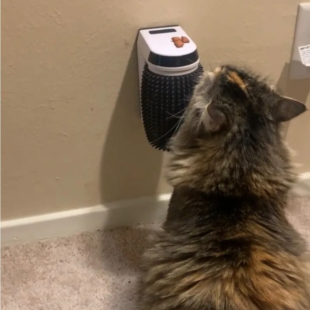 Automatic Self Groomer for Cats - Cat Grooming Supplies, Pet Hair Removal Brush